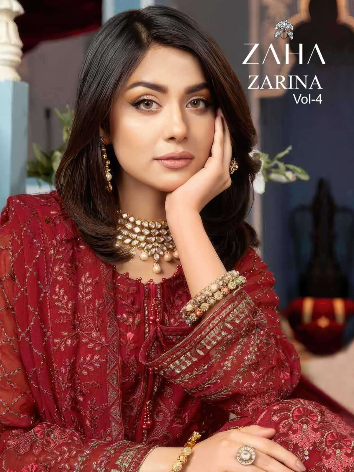 zaha zarina vol 4 series 10253-10255 heavy georgette suit 