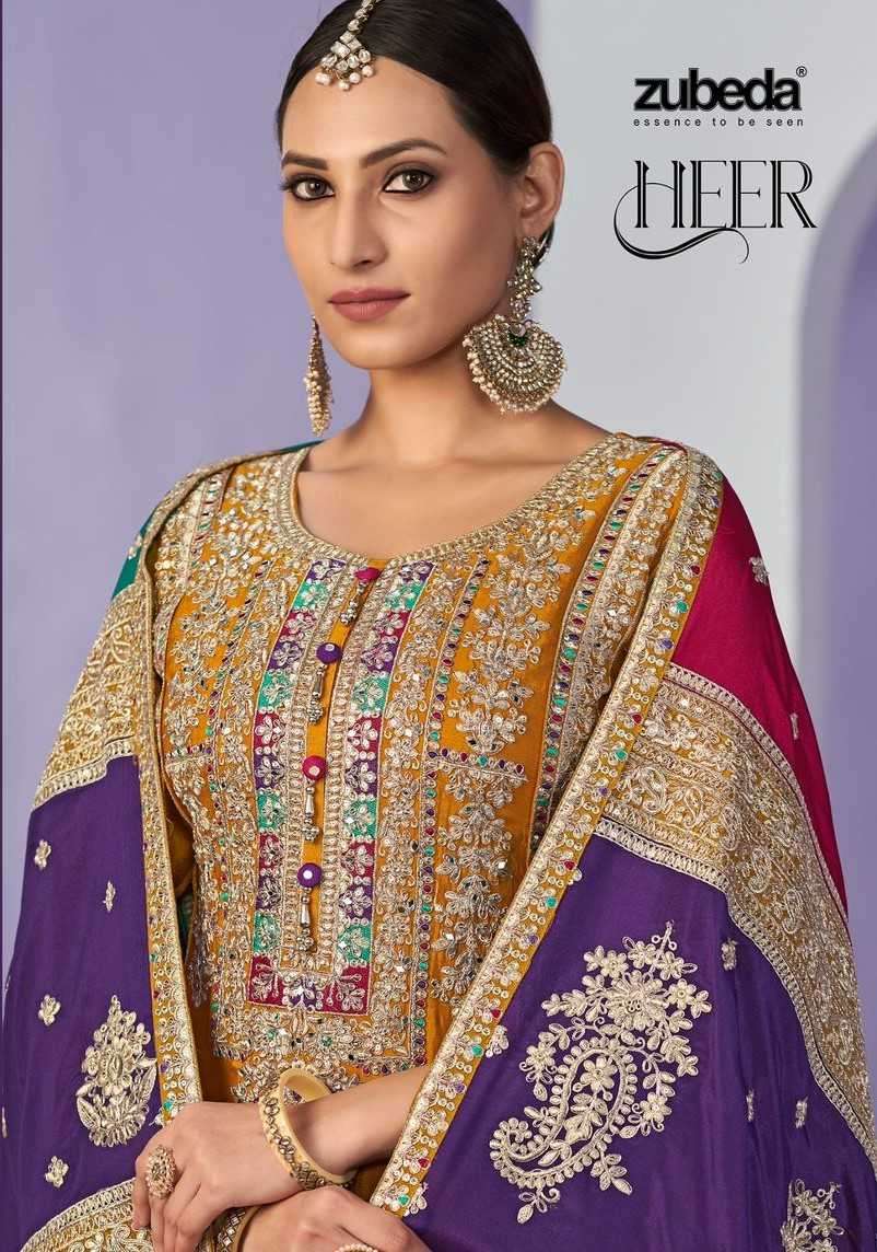 zubeda heer series 1001-1003 chinon silk suit