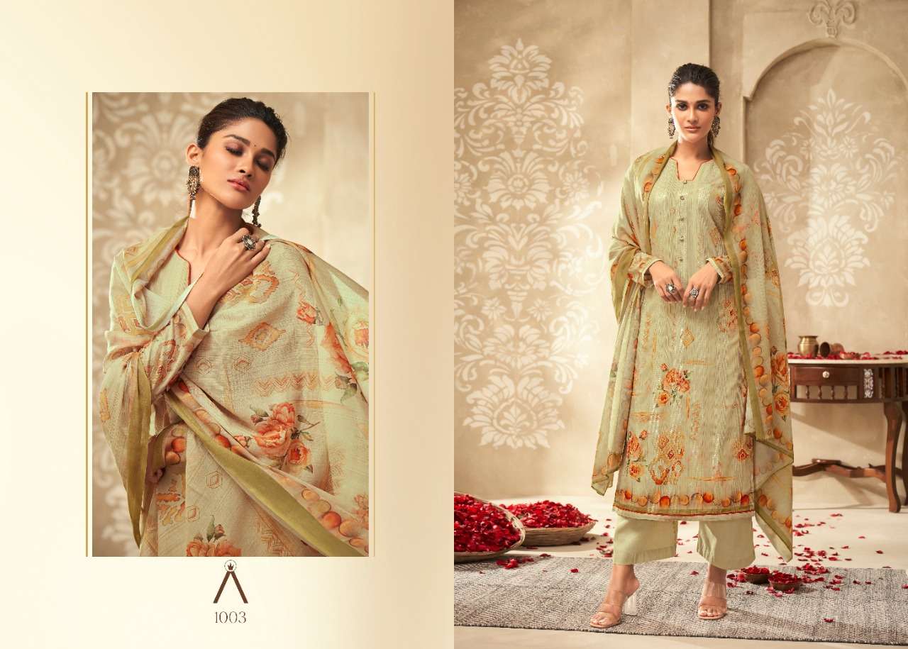 amriah and anika designer satin silk suit 