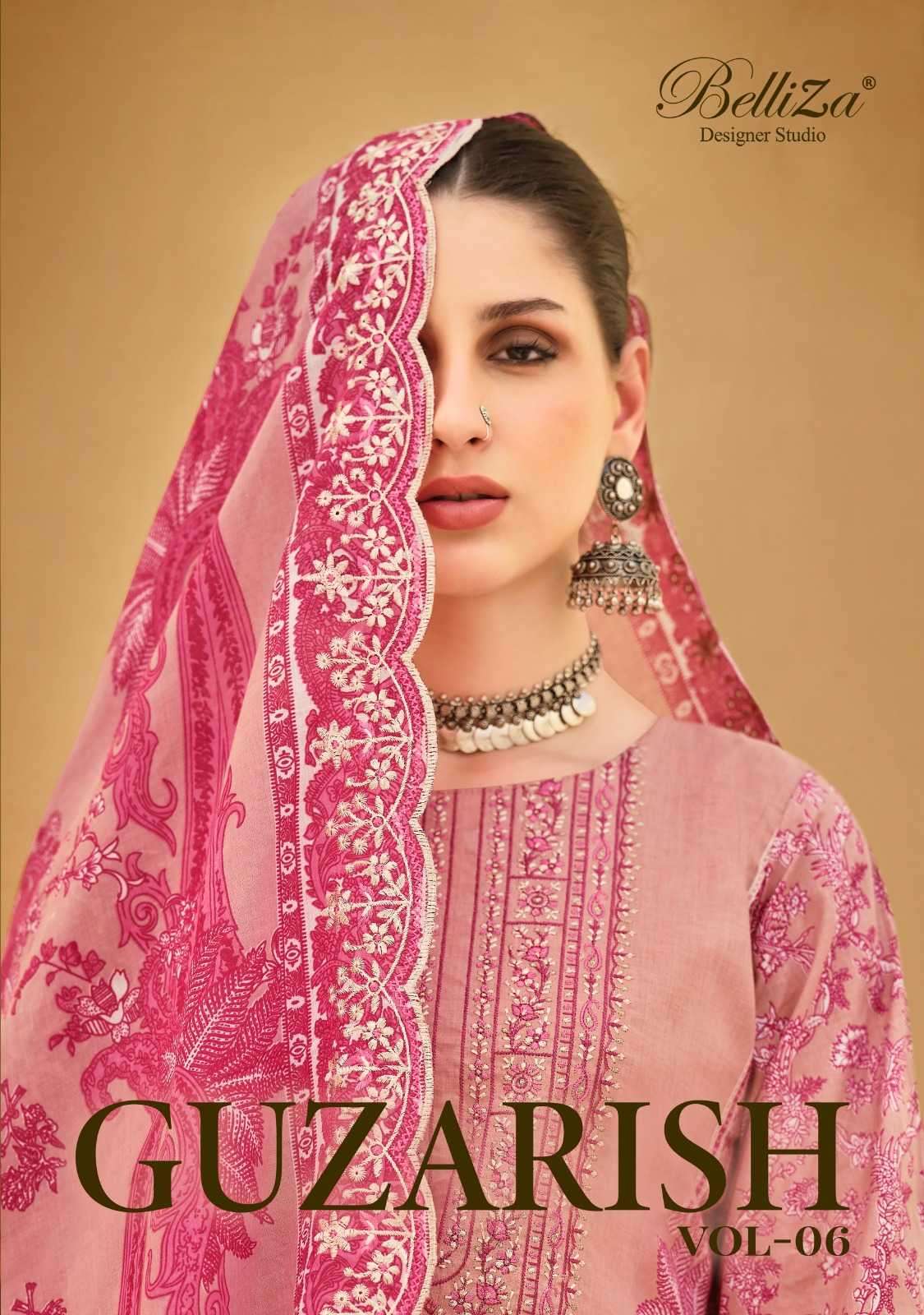 belliza guzarish vol 6 series 904001-904008 Pure Cotton suit