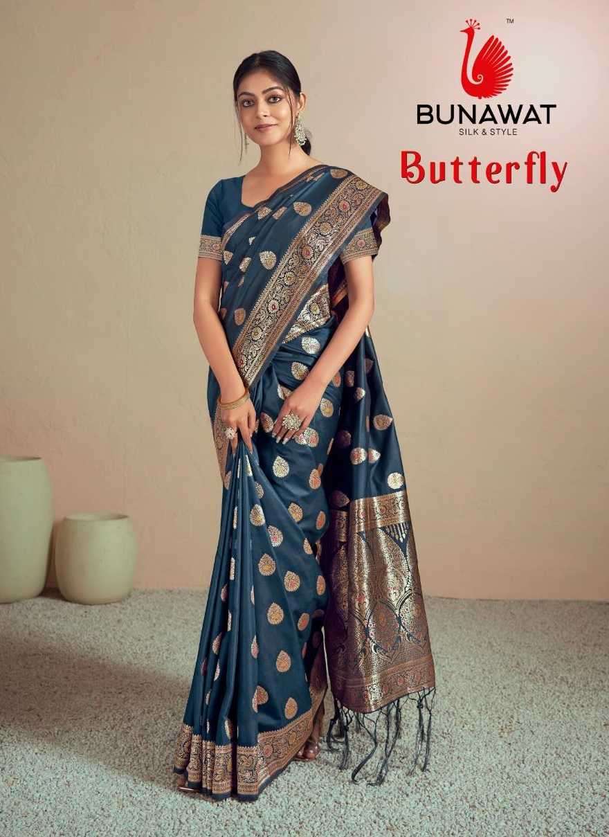 bunawat butterfly series 1001-1006 Silk saree