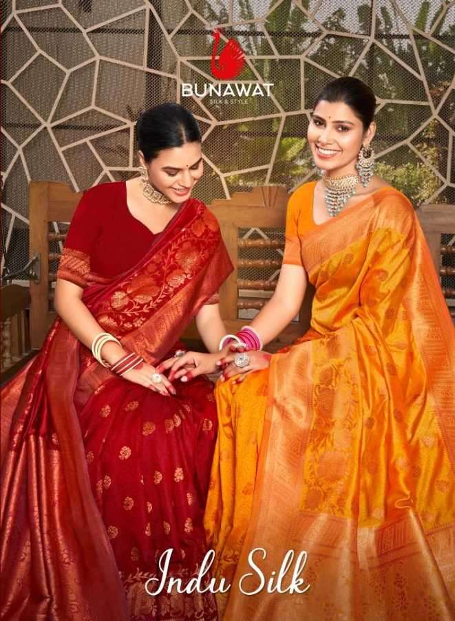 bunawat indu silk series 1001-1006 Silk saree