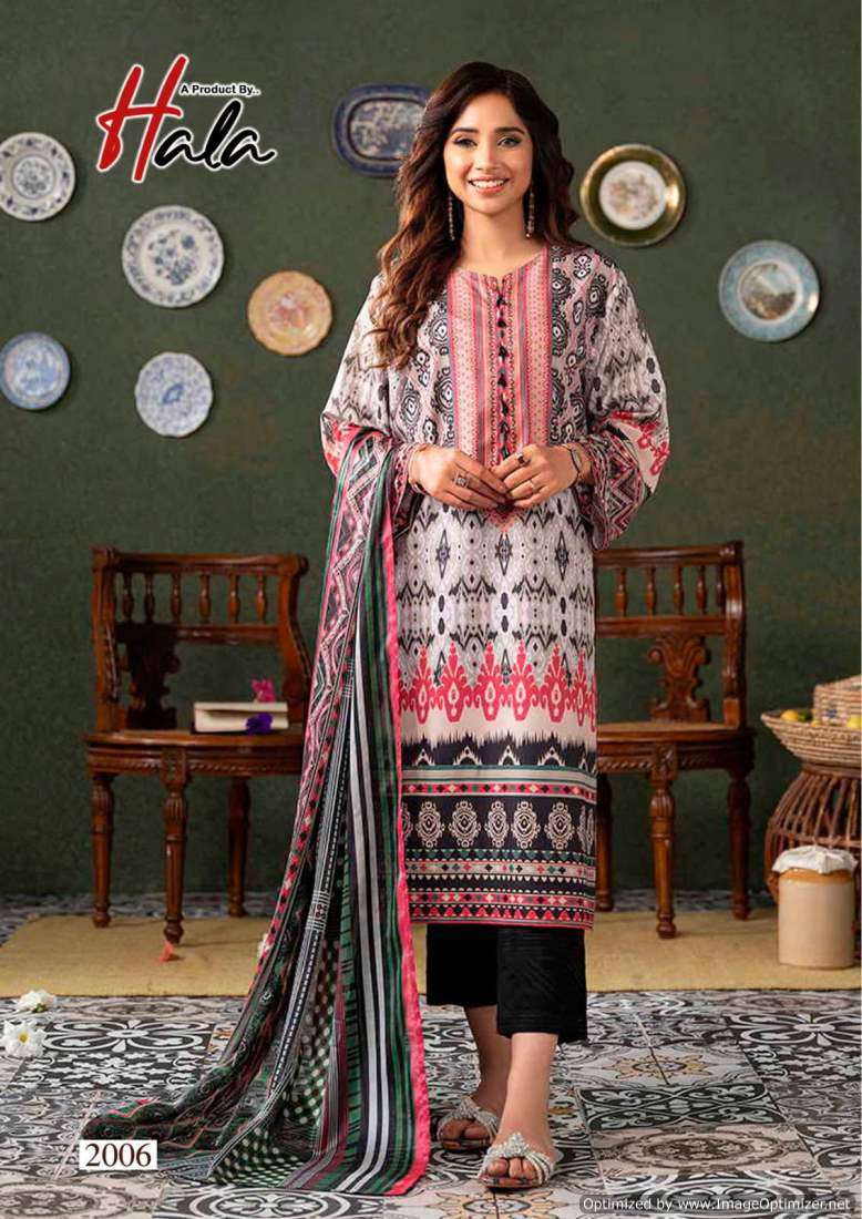 Hala Ramsha Vol-2 2006 Pure Cotton Printed Pkistani Salwar suit