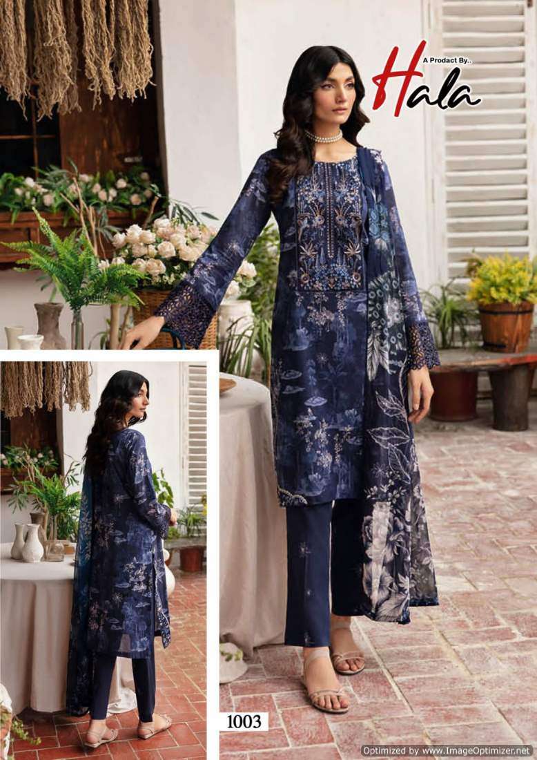 Hala Rangrez Vol-2 1003 Heavy Cotton Printed Pakistani Salwar Suit