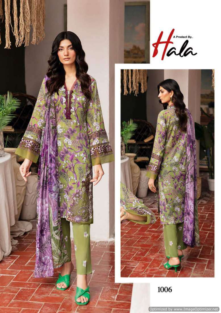 Hala Rangrez Vol-2 1006 Heavy Cotton Printed Pakistani Salwar Suit
