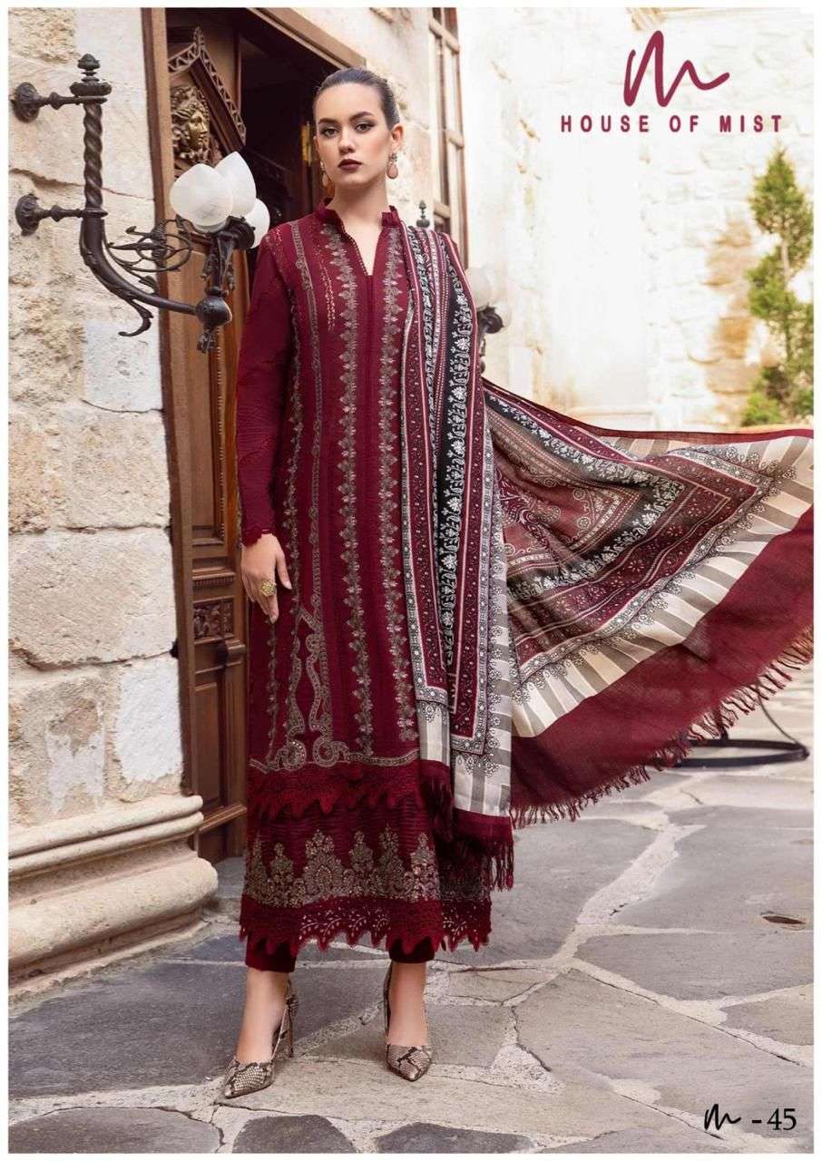 House Of Mist Ghazal 45 Pure Cotton Pakistani Salwar Suit