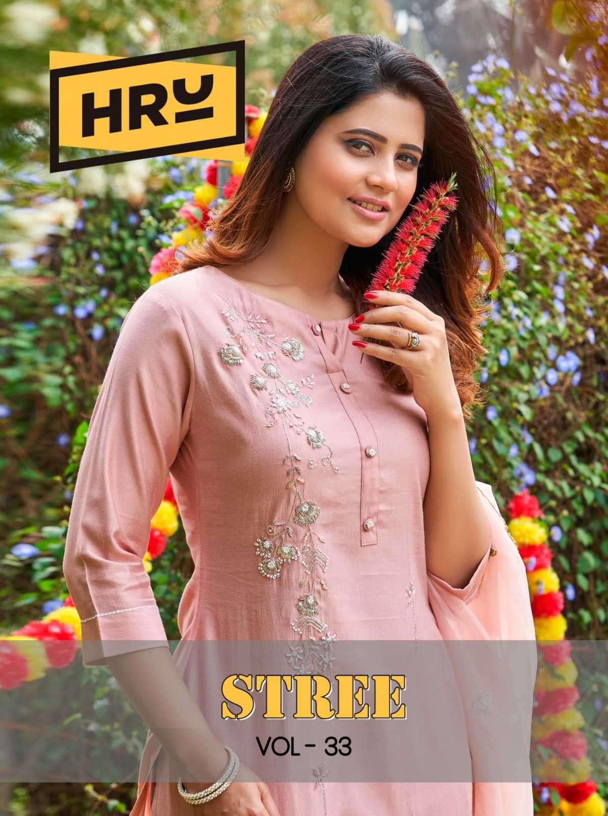 hru india stree vol 33 series 4707-4711 Pure Viscose readymade suit 