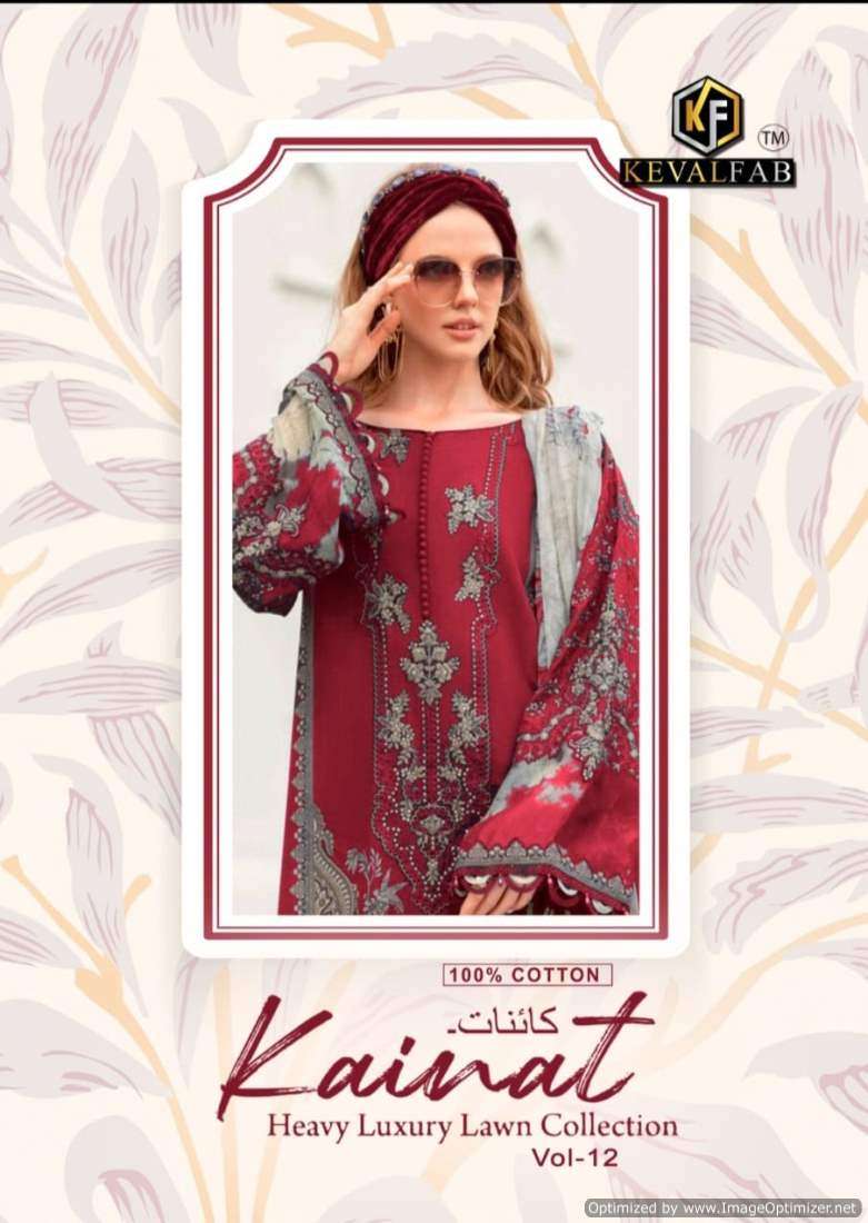 Keval Kainnat Vol-12 series 12001-12006 Heavy Lawn Cotton suit