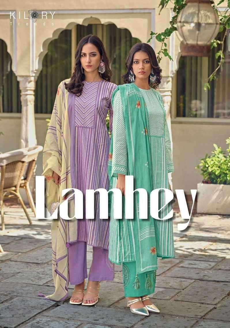 kilory trends lamhey series 971-978 pure lawn cotton suit 