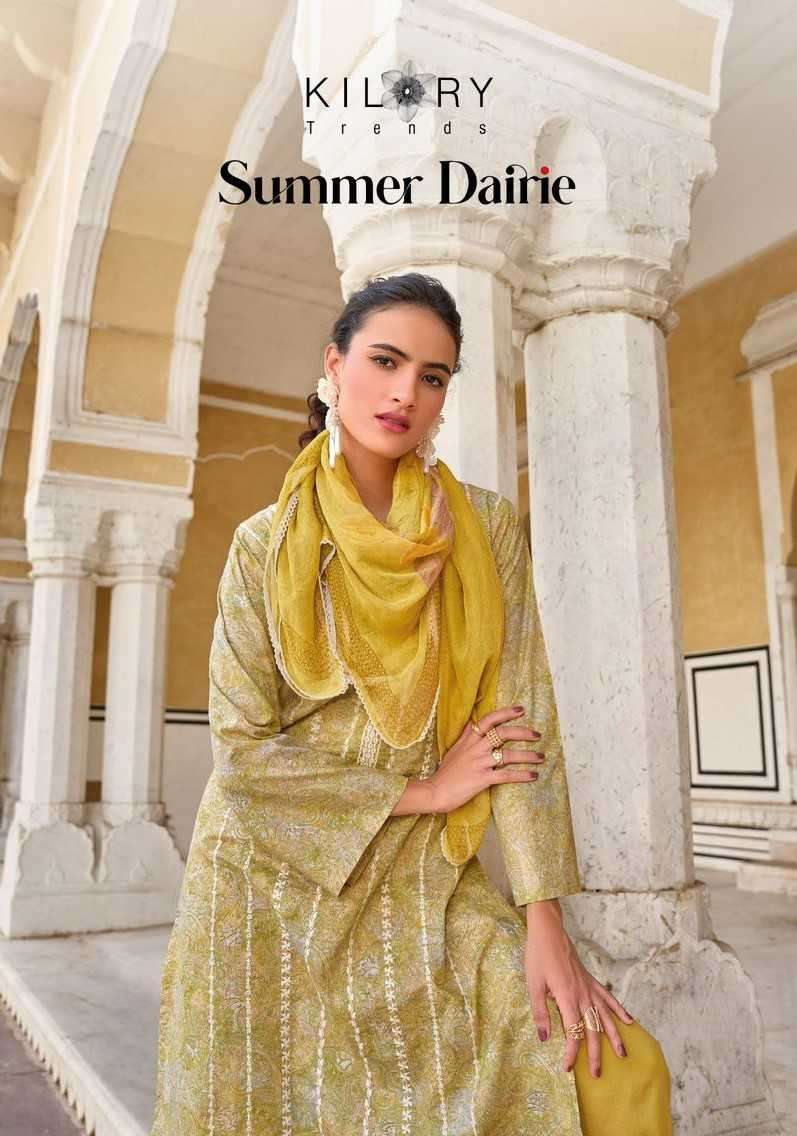 kilory trends summer dairie series 1021-1028 pure lawn cotton suit 