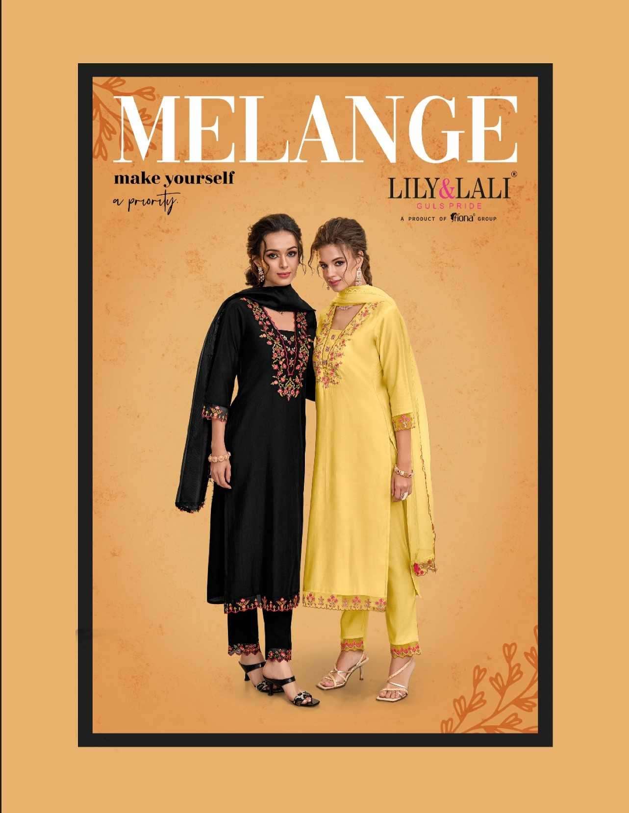 lily and lali melange series 17101-17106 Milan Silk readymade suit 