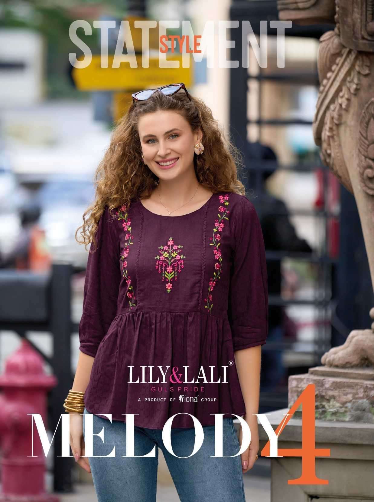 lily and lali melody vol 4 series 18101-18108 viscose rayon tops