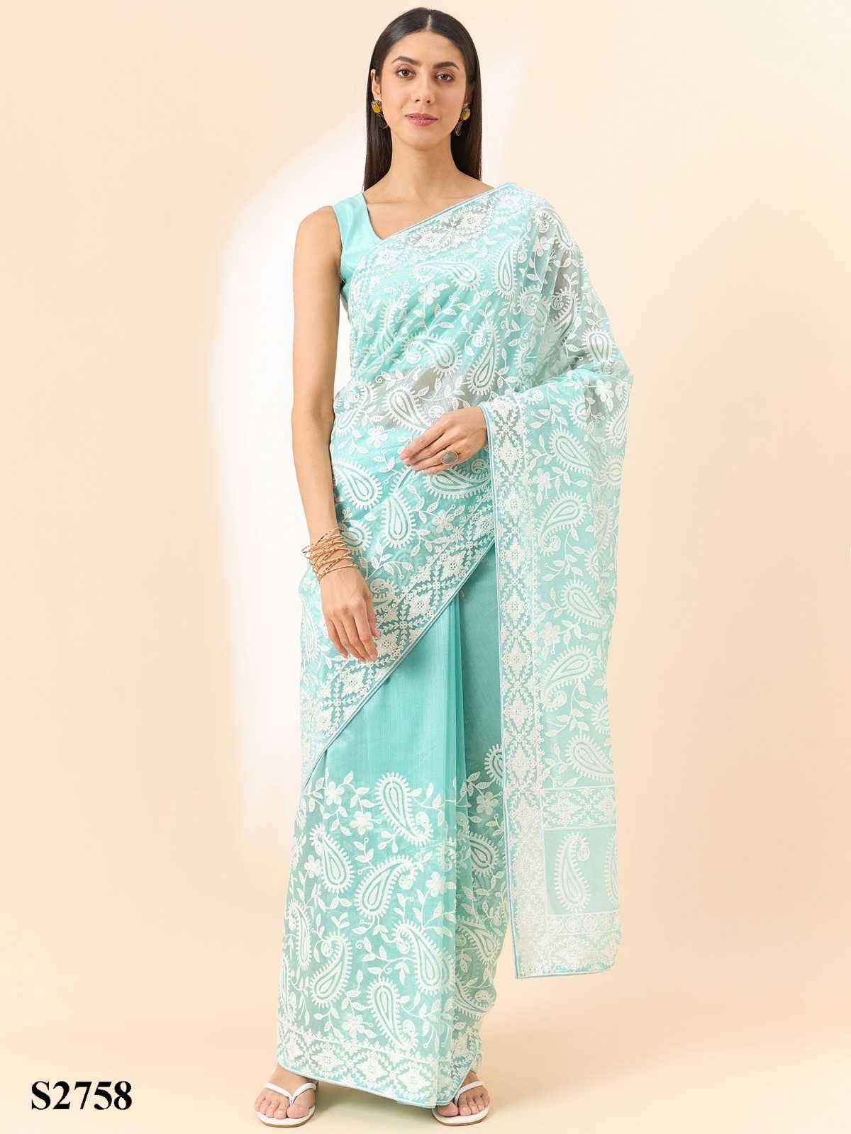 mahotsav roozal vol 9 series 2756-2760 Organza saree