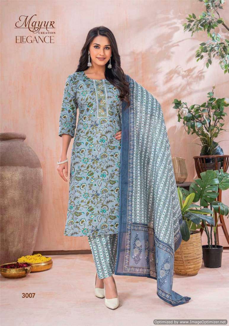 Mayur Creation Elegnce  3007 Pure Cotton Printed Salwar Suit