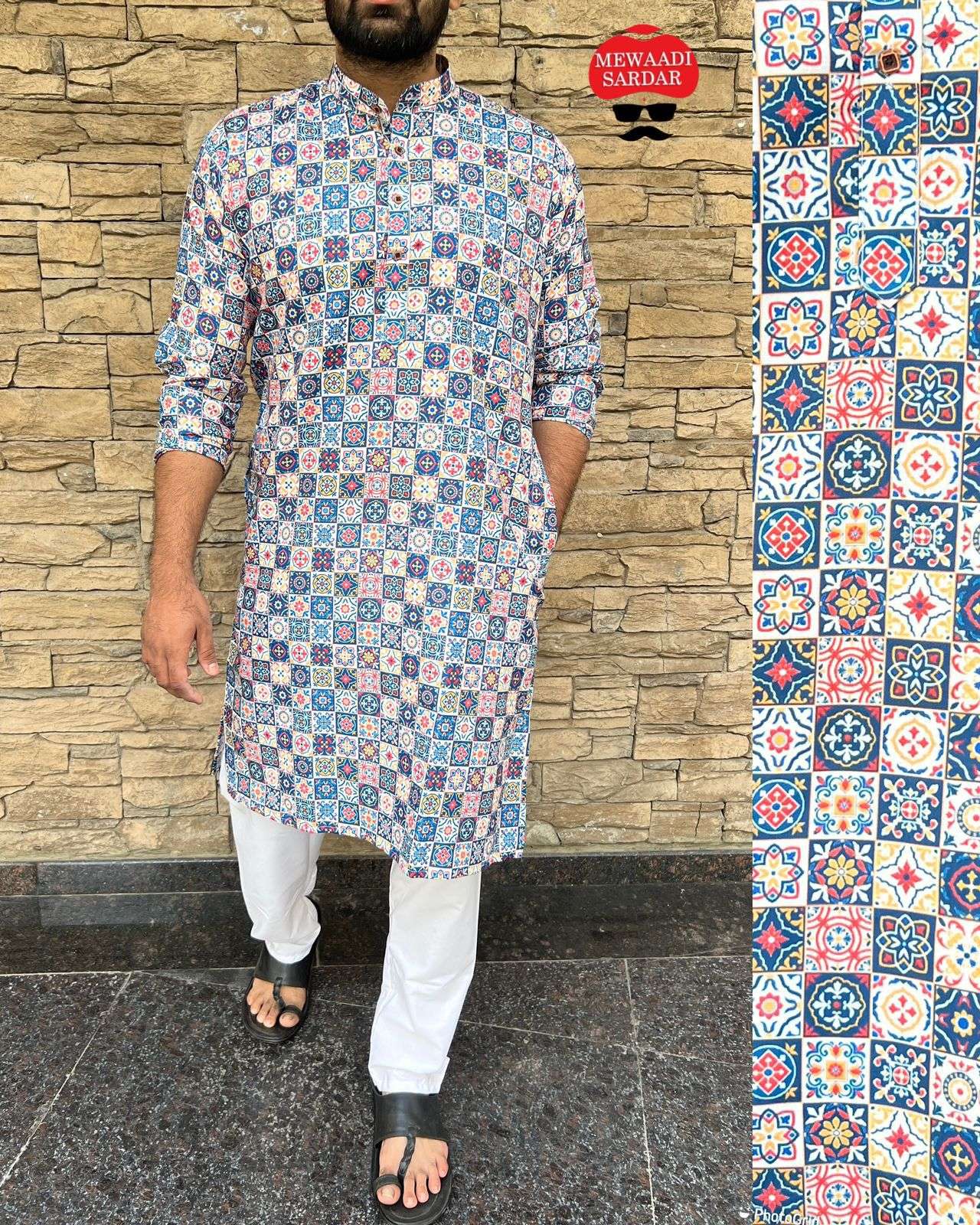 Mewaadi Sardar Being-Desi designer Cotton Printed kurta