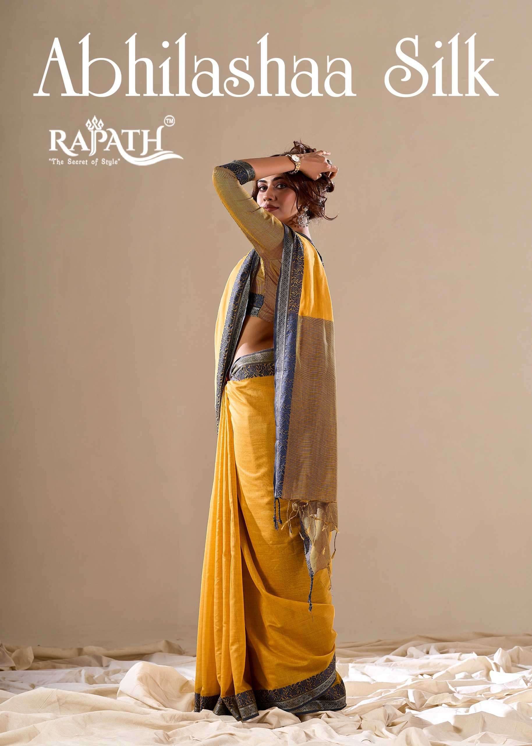 rajpath abhilasha silk series 530001-530006 Handloom Cotton saree