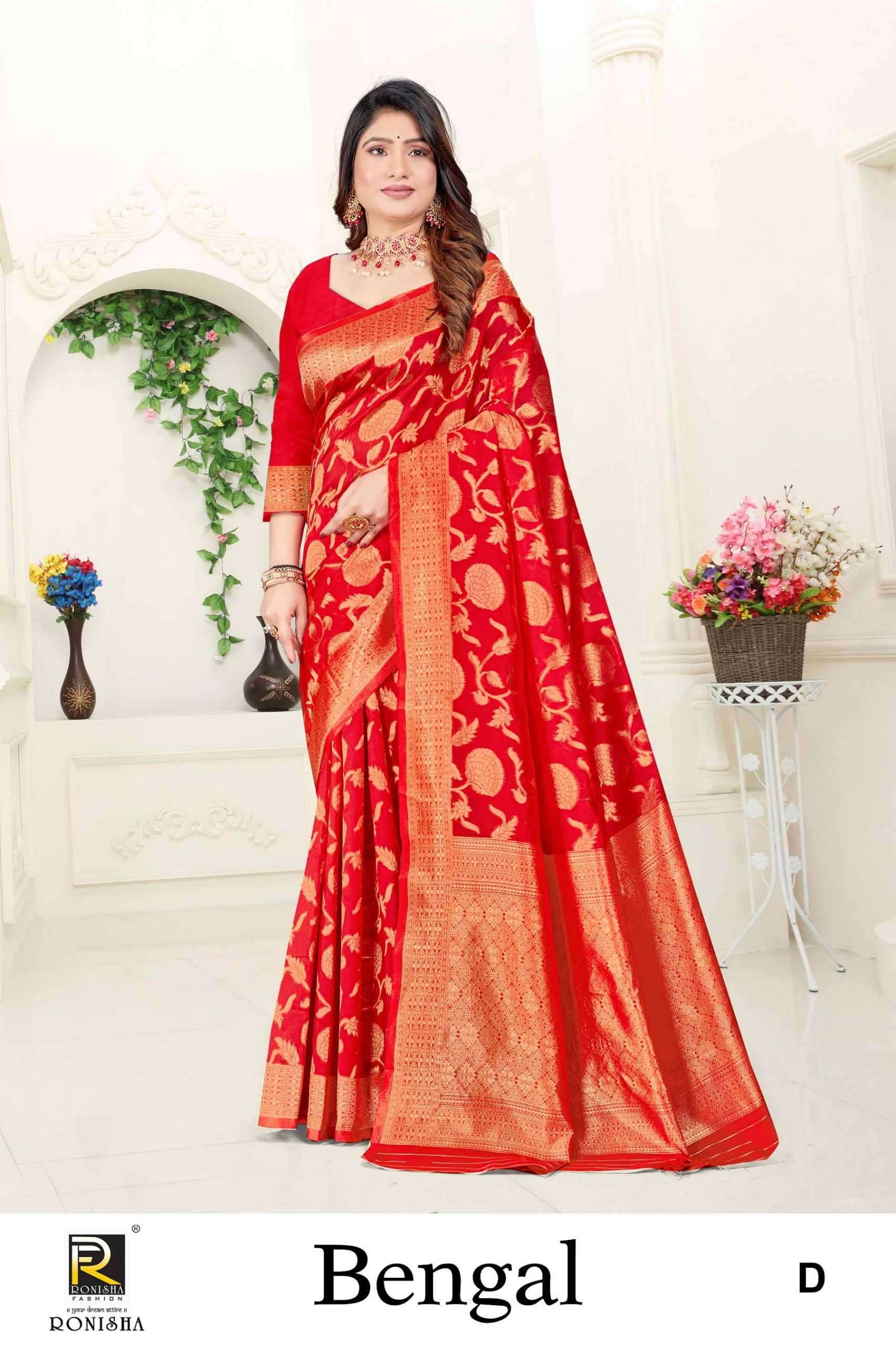 ranjna saree bengal banarasi silk saree