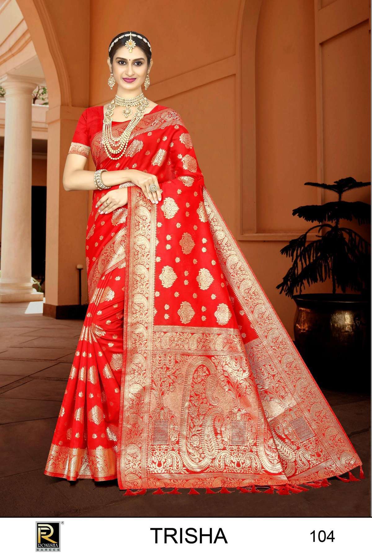 ranjna saree trisha series 101-106 banarasi silk saree