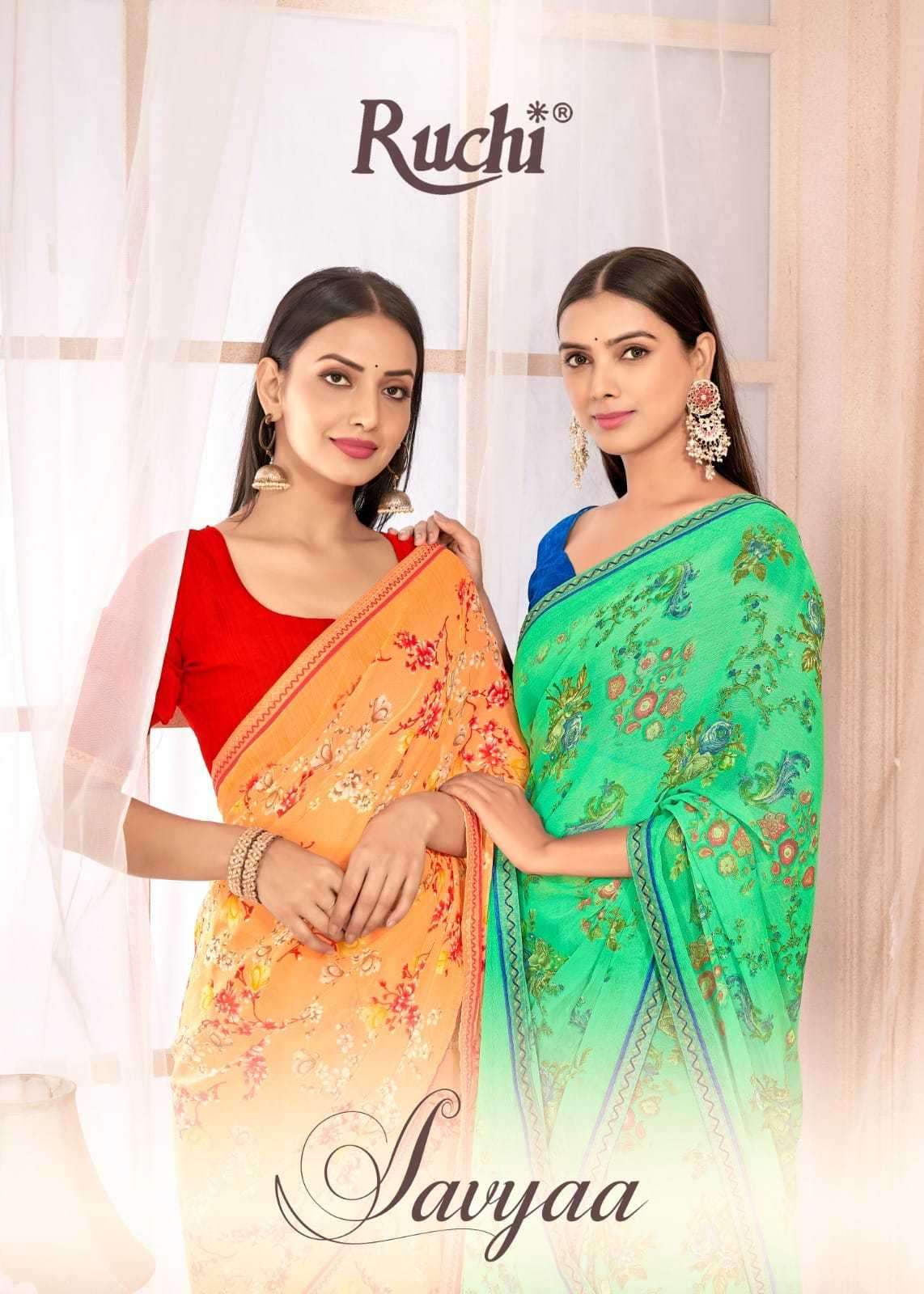 ruchi savyaa vol 2 series 32201-32206 chiffon saree