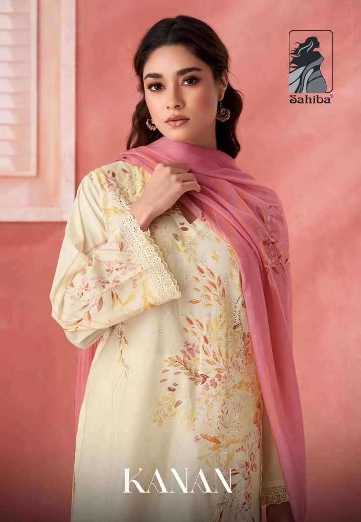 sahiba kanan pure cotton lawn digital print suit 