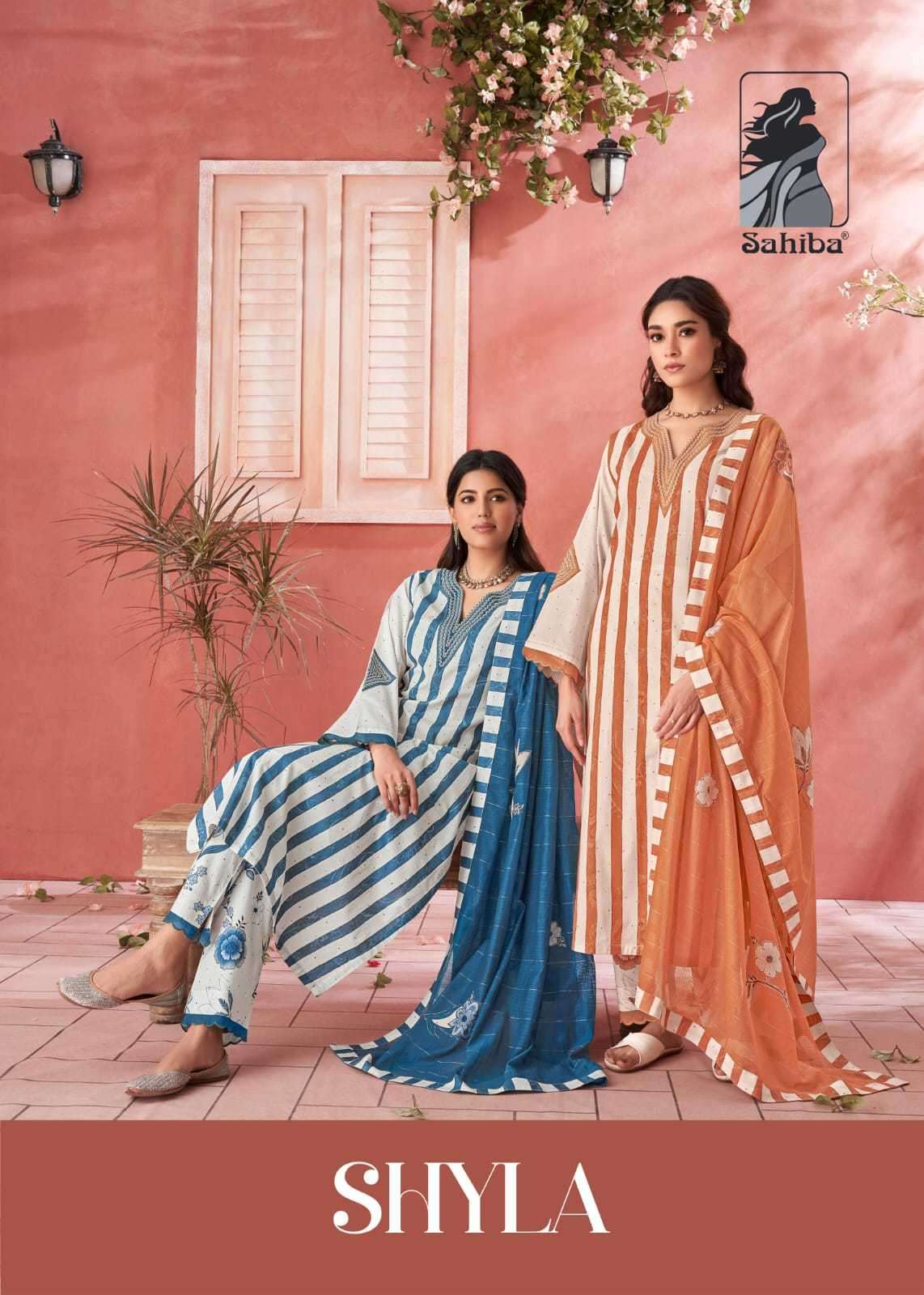 sahiba shyla pure cotton lawn digital print suit 