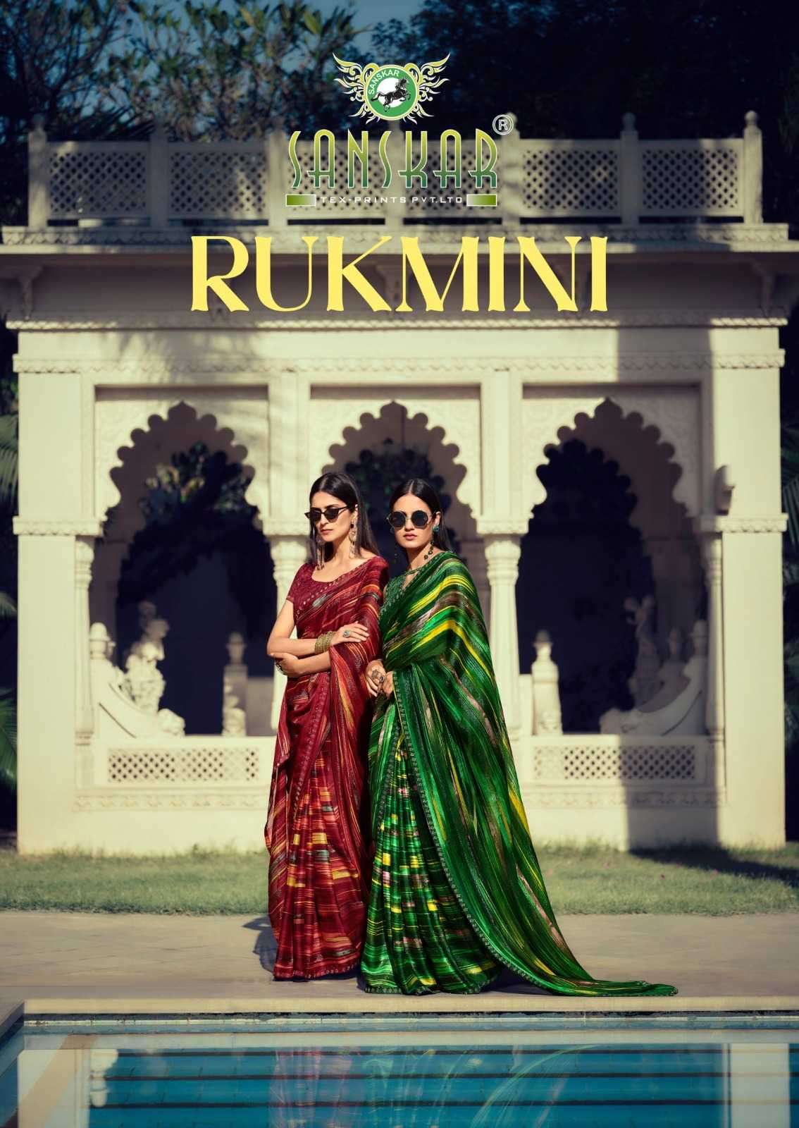 sanskar rukmini series 1001-1008 fancy saree