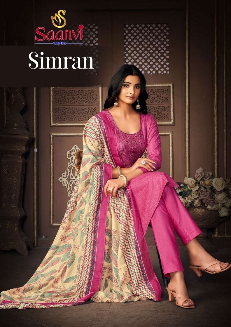 Sanvi Simran Vol-1 series 1001-1008 Heavy Cotton suit