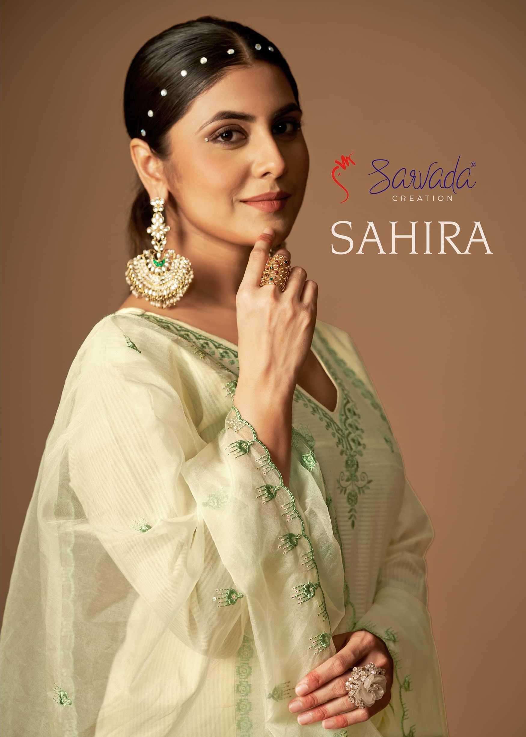 sarvada creation sahira series 1001-1006 Cambric Cotton readymade suit 