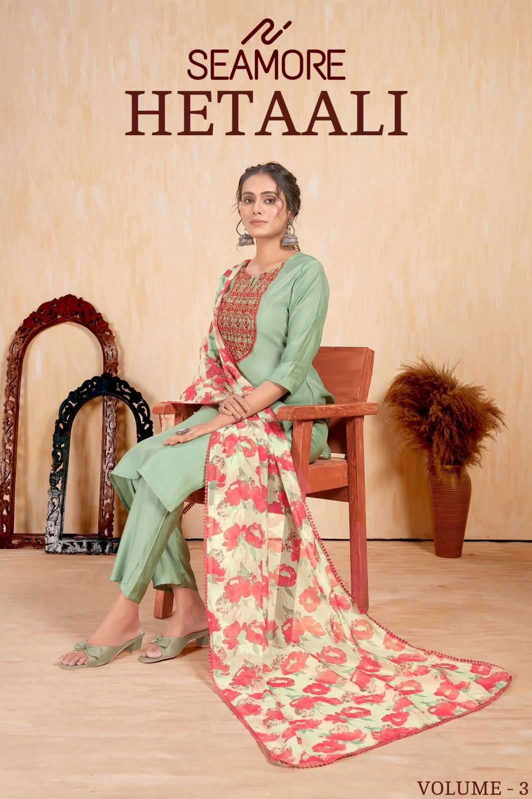 seamore hetaali vol 3 series 10011-10016 Roman Silk readymade suit