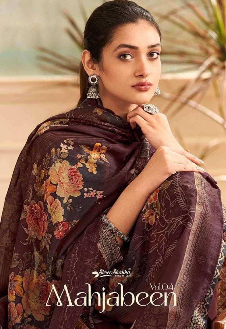 shree shalika mahajabeen vol 4 series 4001-4008 cotton lawn digital print suit