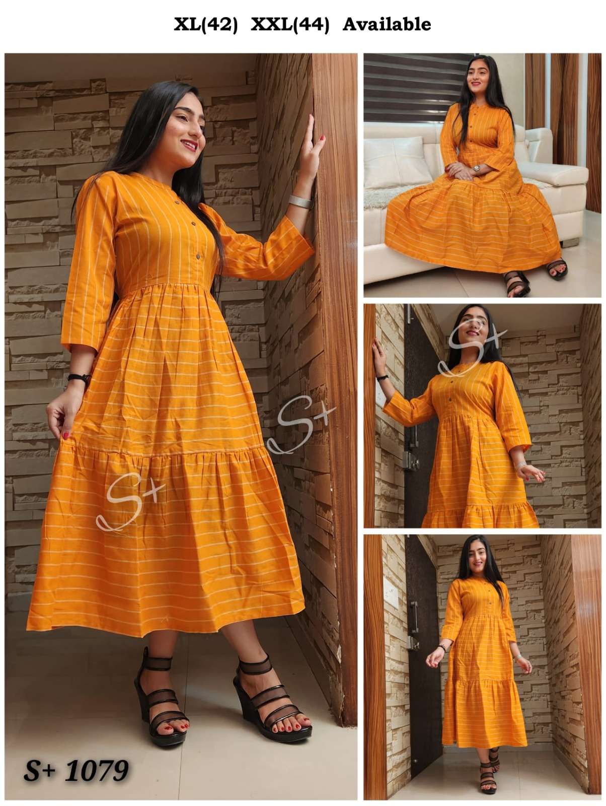 SPlus Kurtis Launched Premium Cotton Based Short Gown