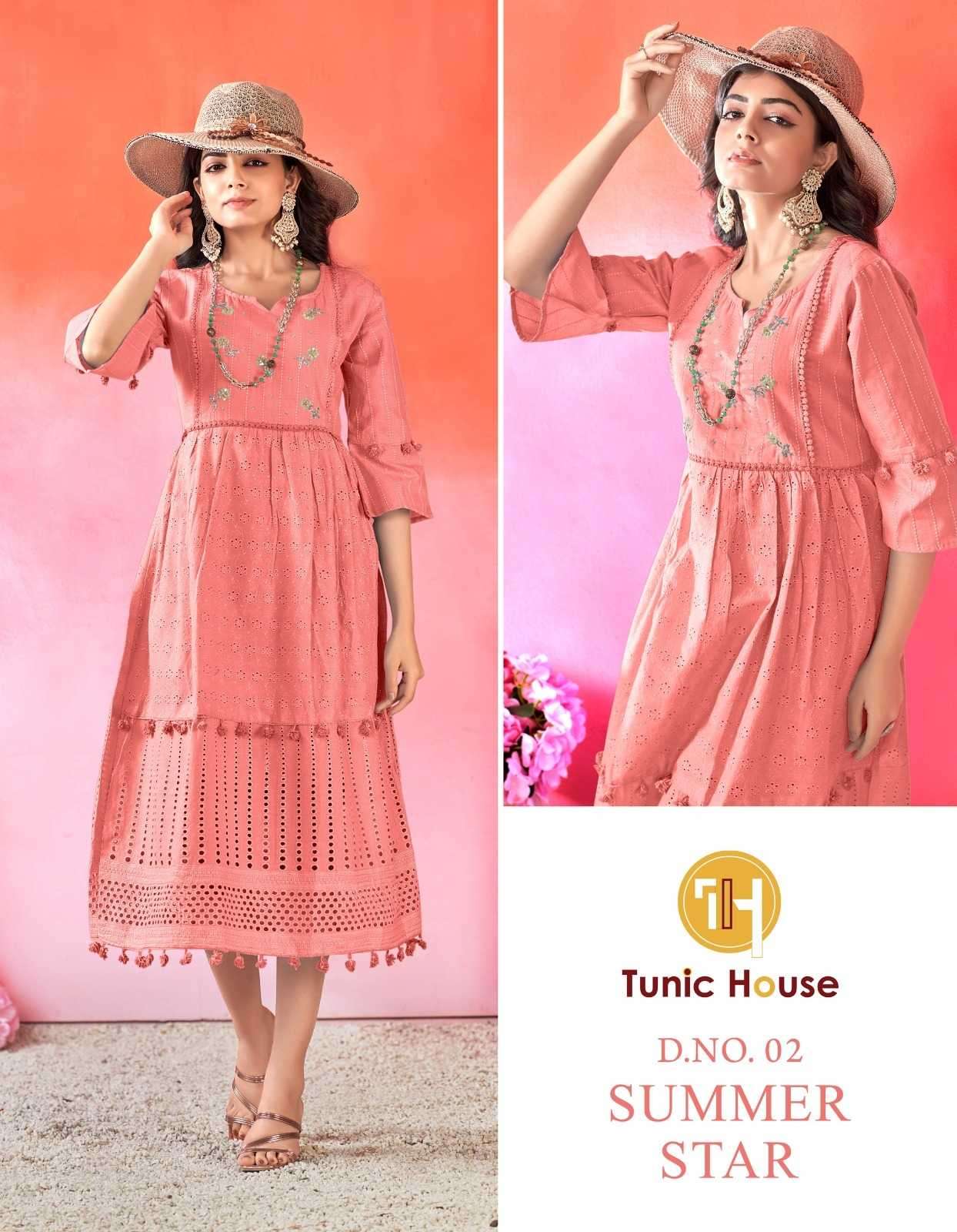 tunic house summer star series 01-08 cotton kurti 