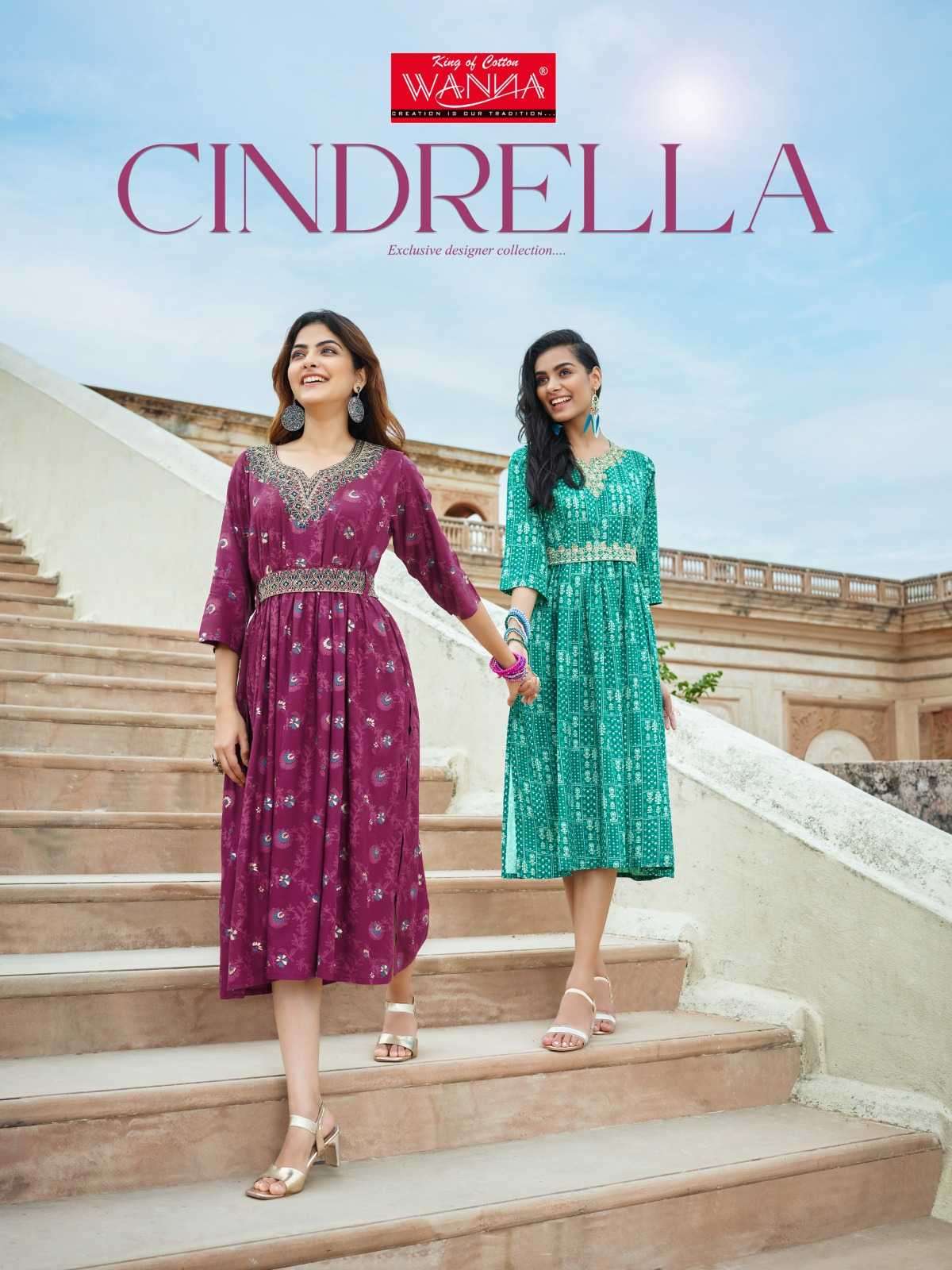 wanna cindrella series 1001-1007 Pure & Finest Quality of Rayon kurti