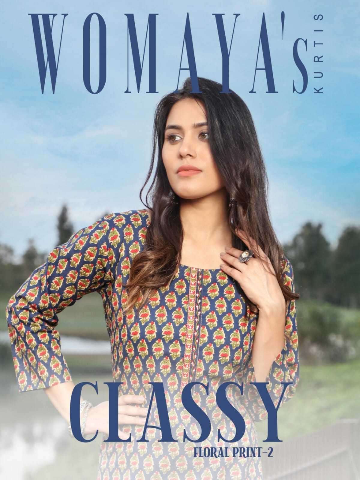 womaya classy floral print vol 2 series 8231-8238 Cotton cambric kurti