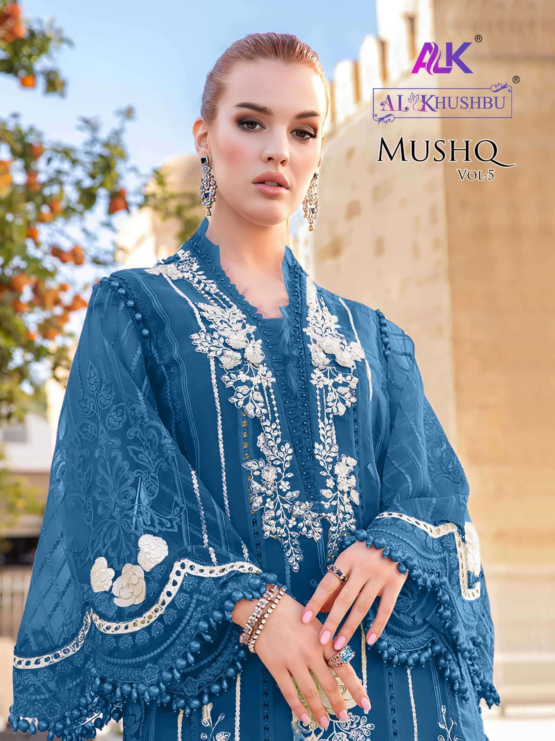 al khushbu mushq vol 5 series 5086 Cambric Cotton suit