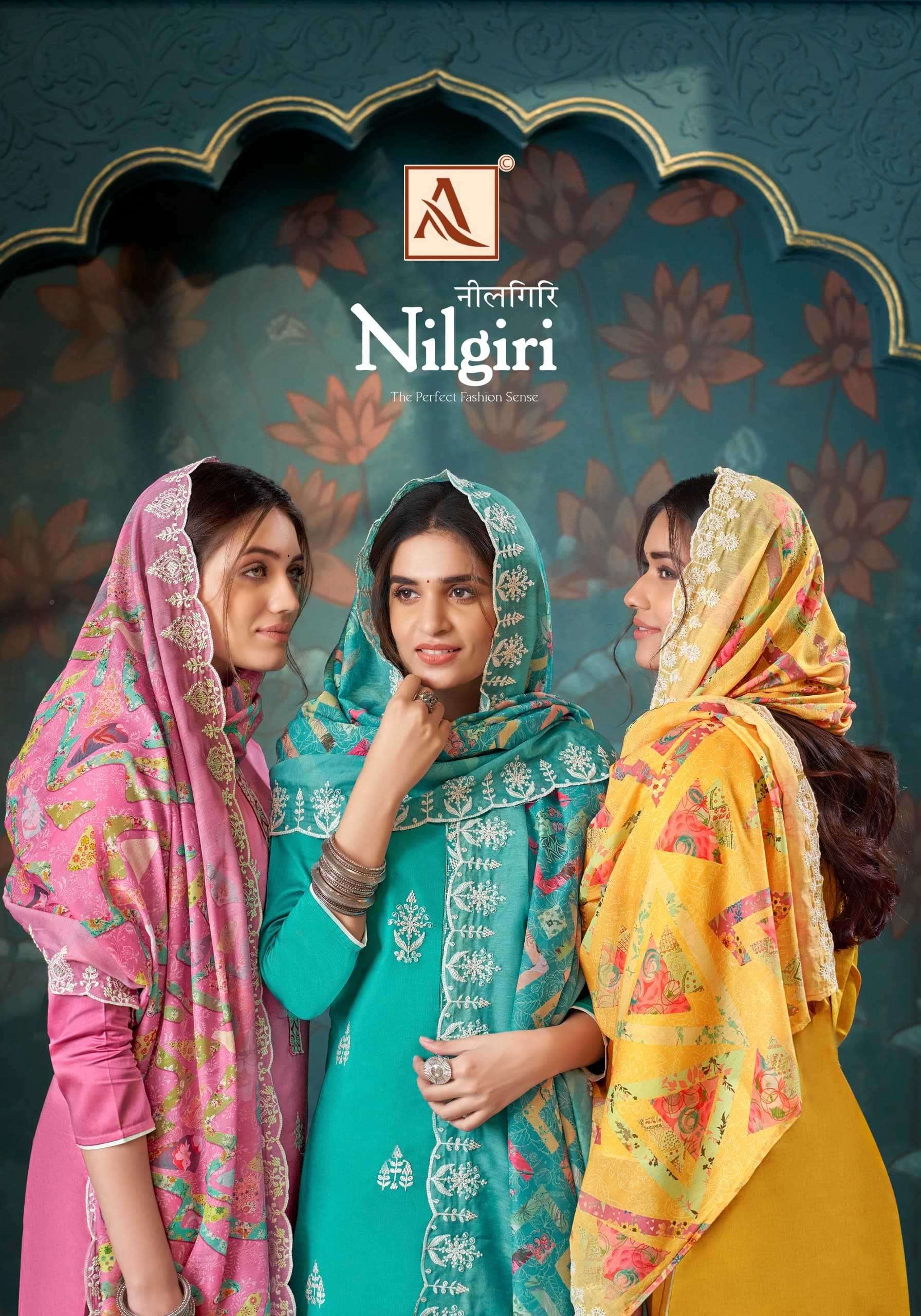 alok suit nilgiri series 1518001-1518006 Pure Zam Cotton suit