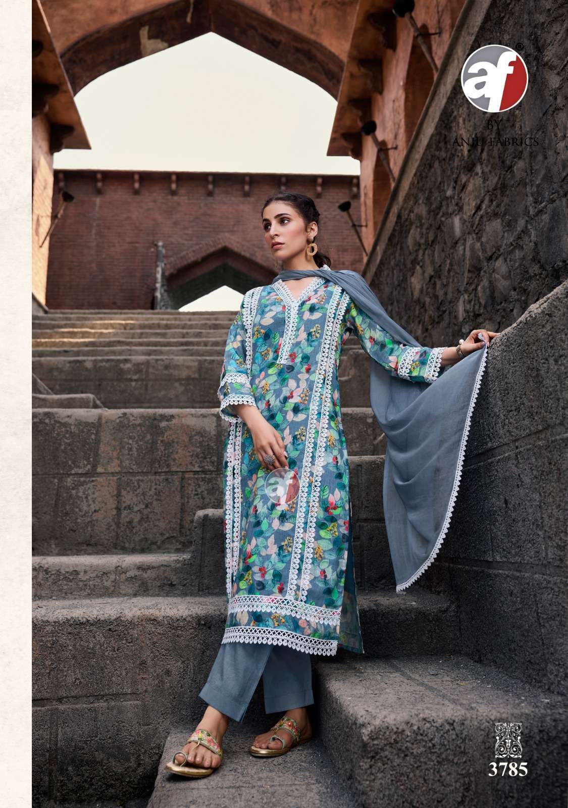 anju fab sakhi re vol 2 designer linen cotton readymade suit 