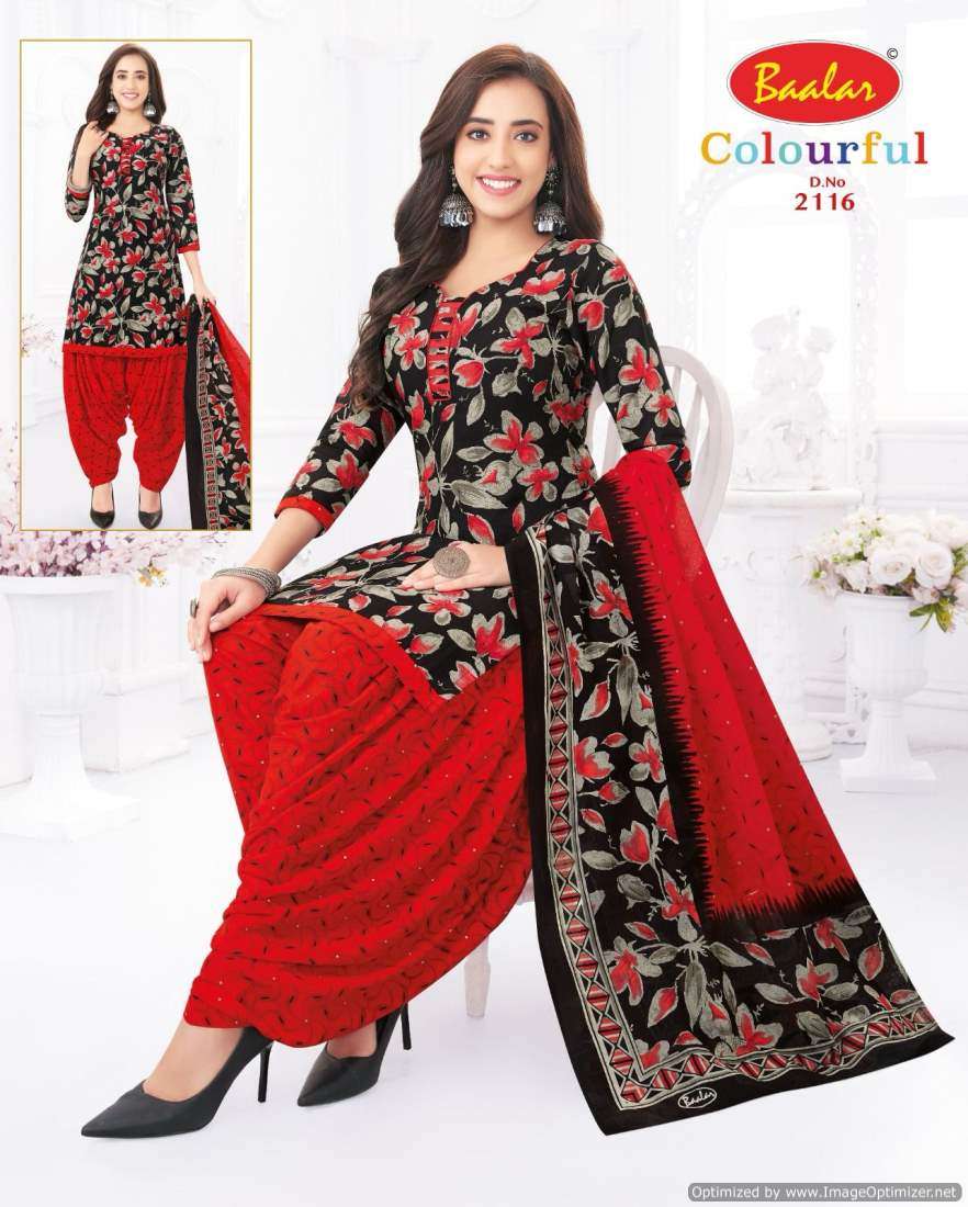 Baalar Colourful Vol-21 series 2115-2156 Pure Cotton suit