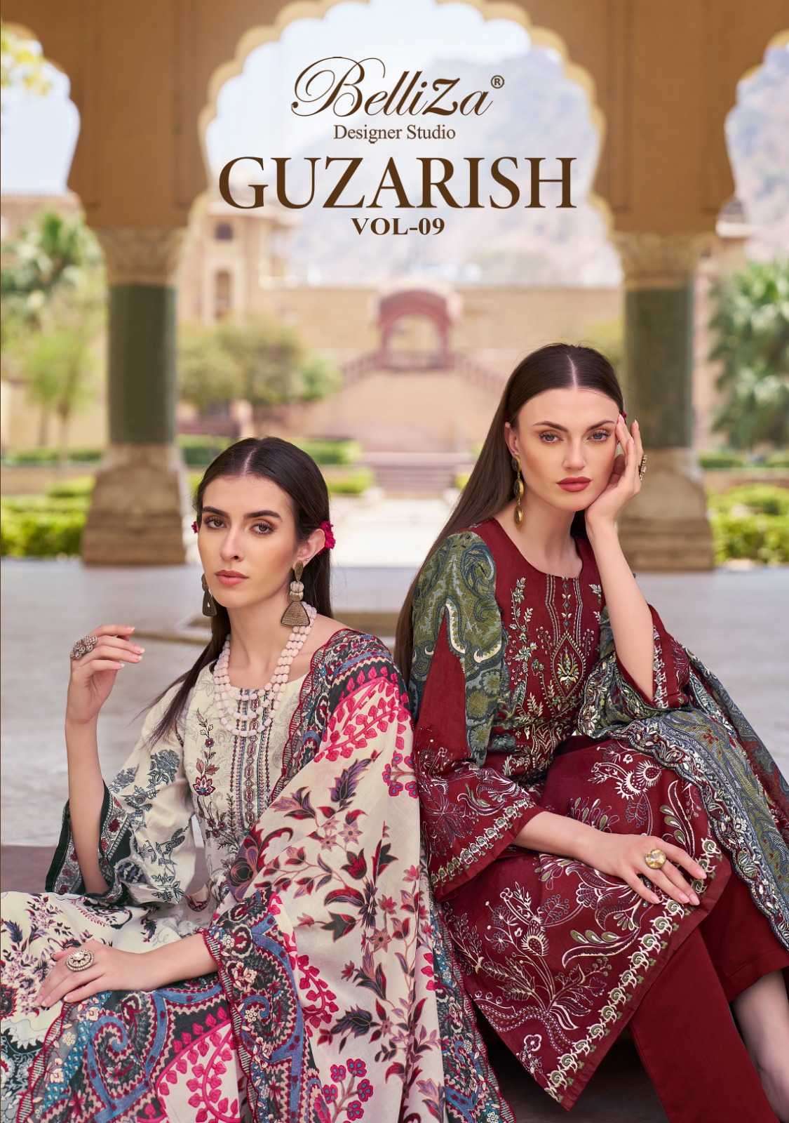 belliza guzarish vol 9 series 922001-922008  Pure Cotton Digital Prints suit