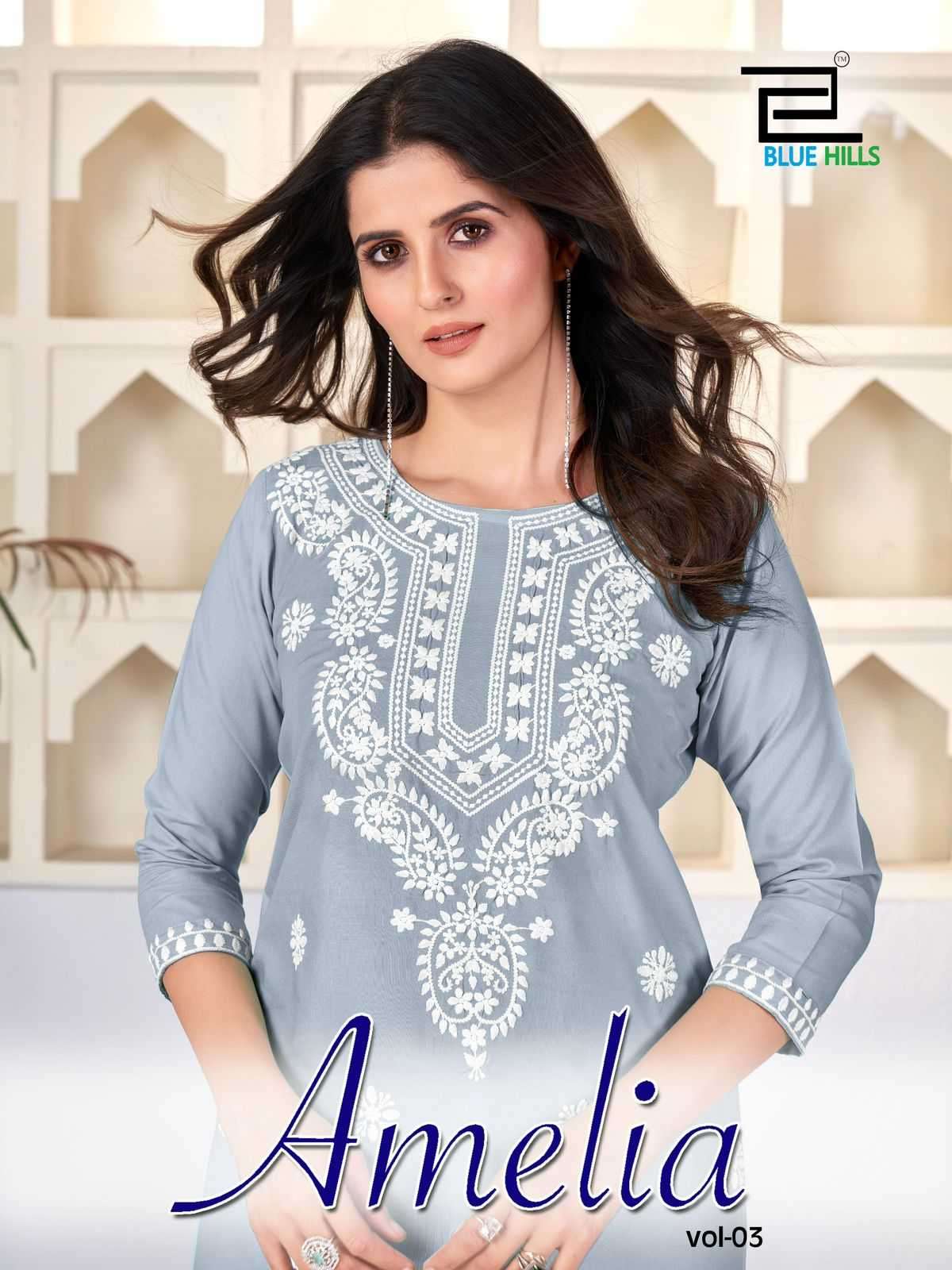 blue hills amelia vol 3 series 3001-3006 14 kg Rayon kurti