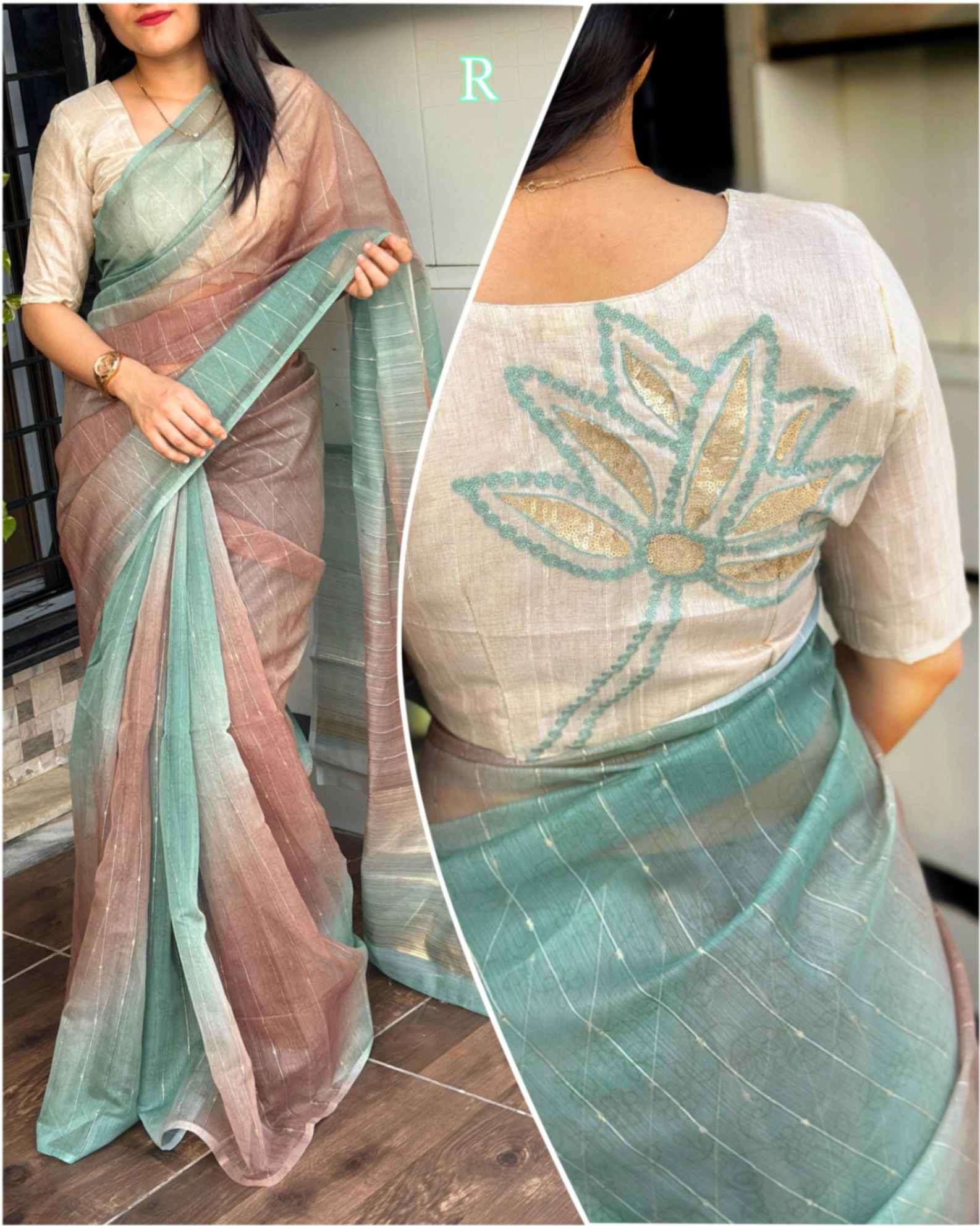 BT-56 Pranshi designer lurex linen Perfect addition for this upcoming summer season saree