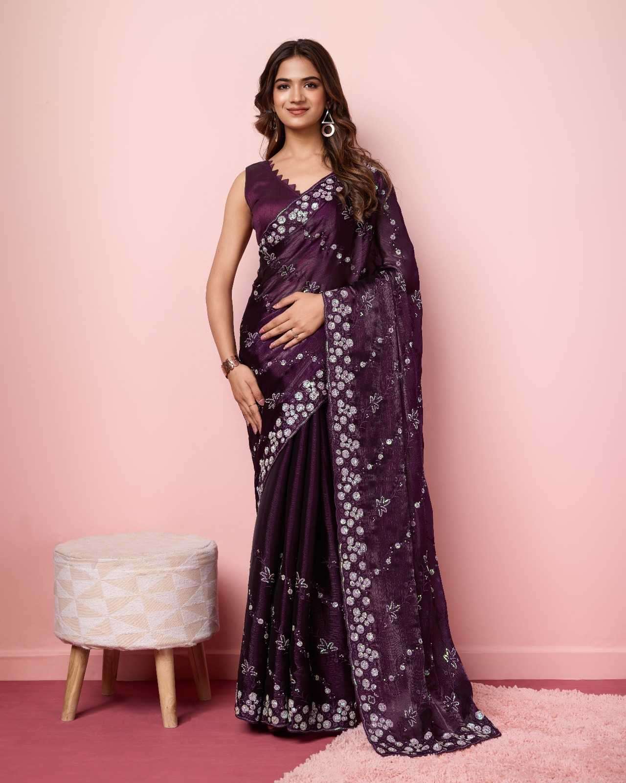 canberry vol 2 Burberry Silk saree