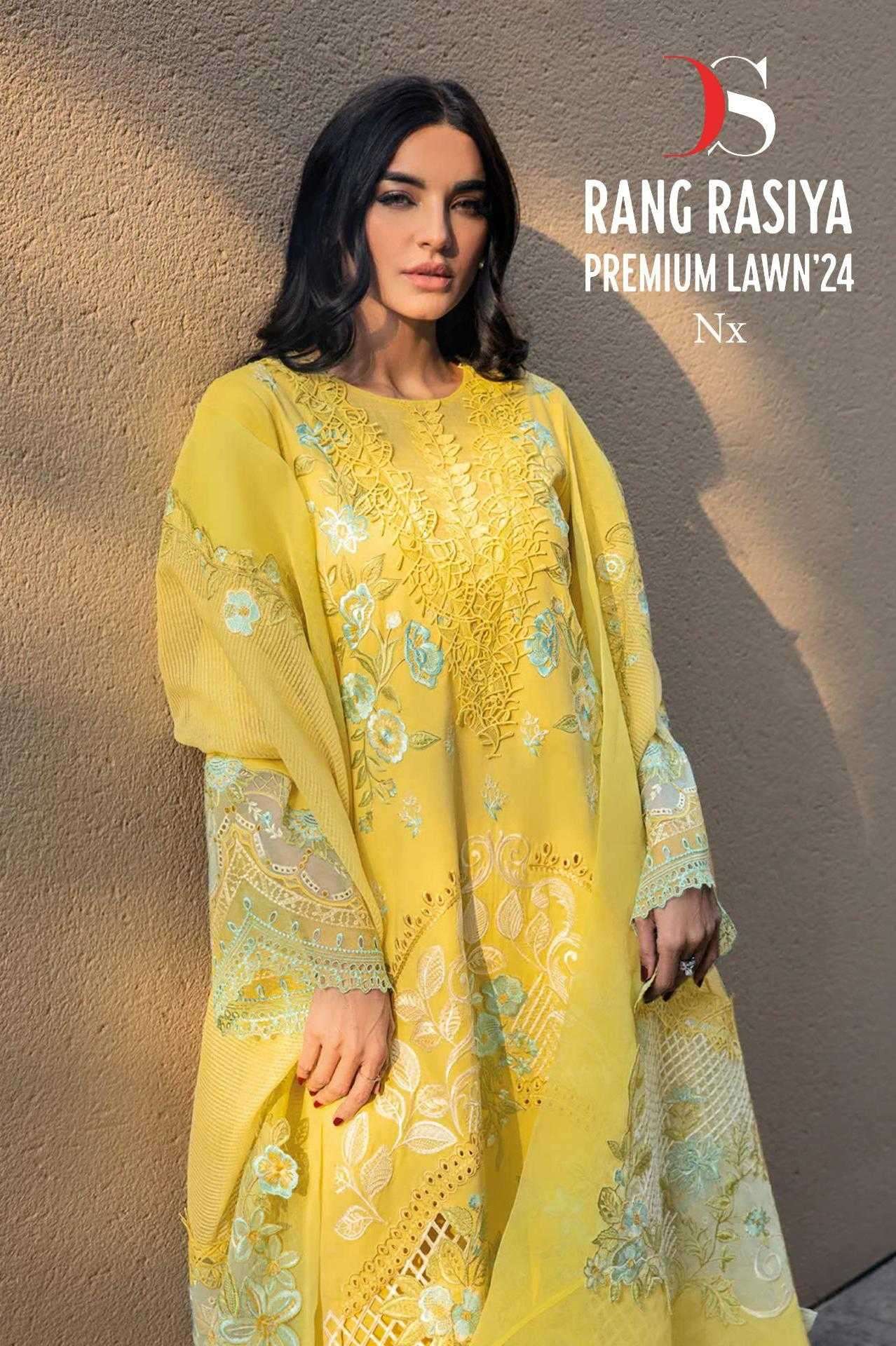 deepsy rangrasiya premium lawn 24 nx series 6021-6026 Pure cotton suit