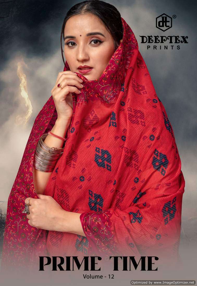 Deeptex Prime Time Vol-12 series 1201-1210 Cotton Sarees