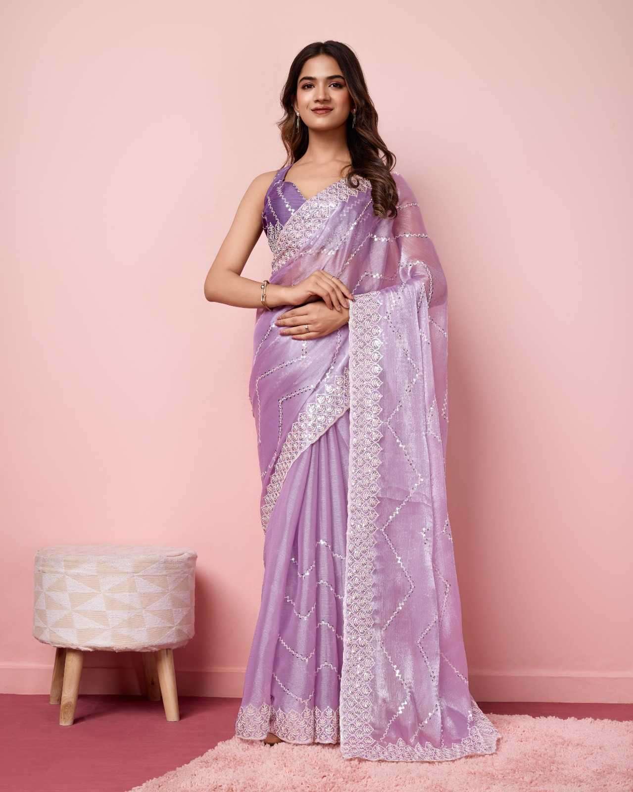 dipali burberry silk fancy saris at best price