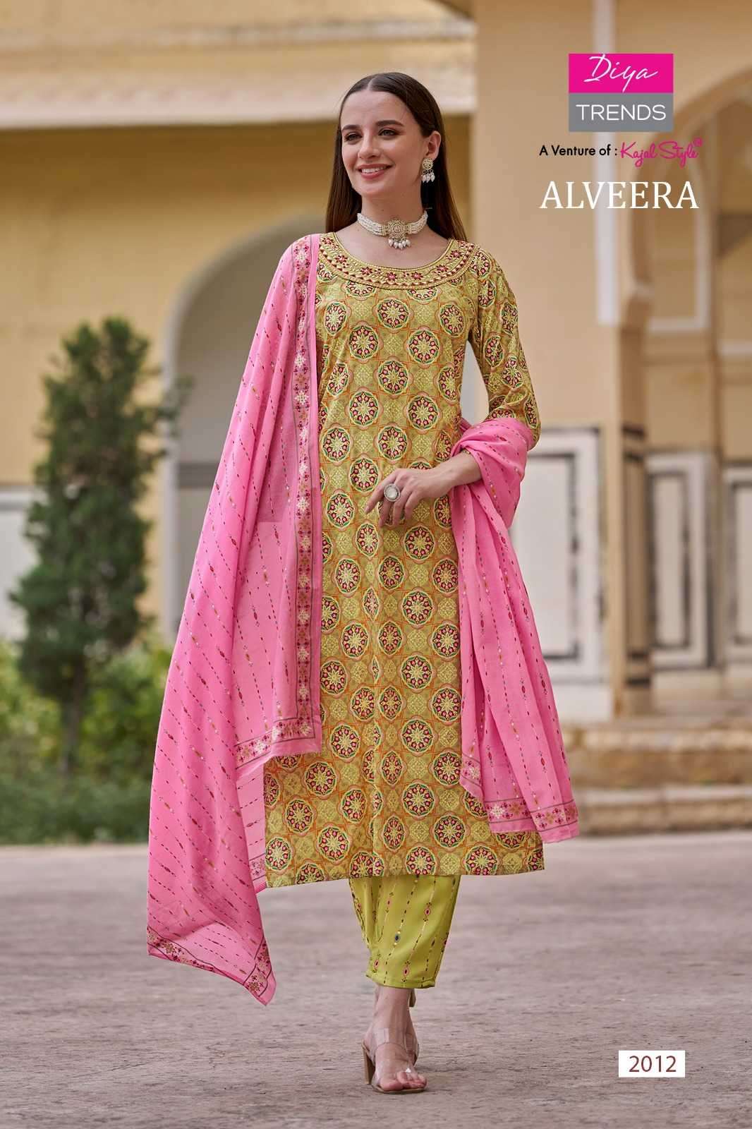 diya trends alveera series 2001-2012 rayon readymade suit