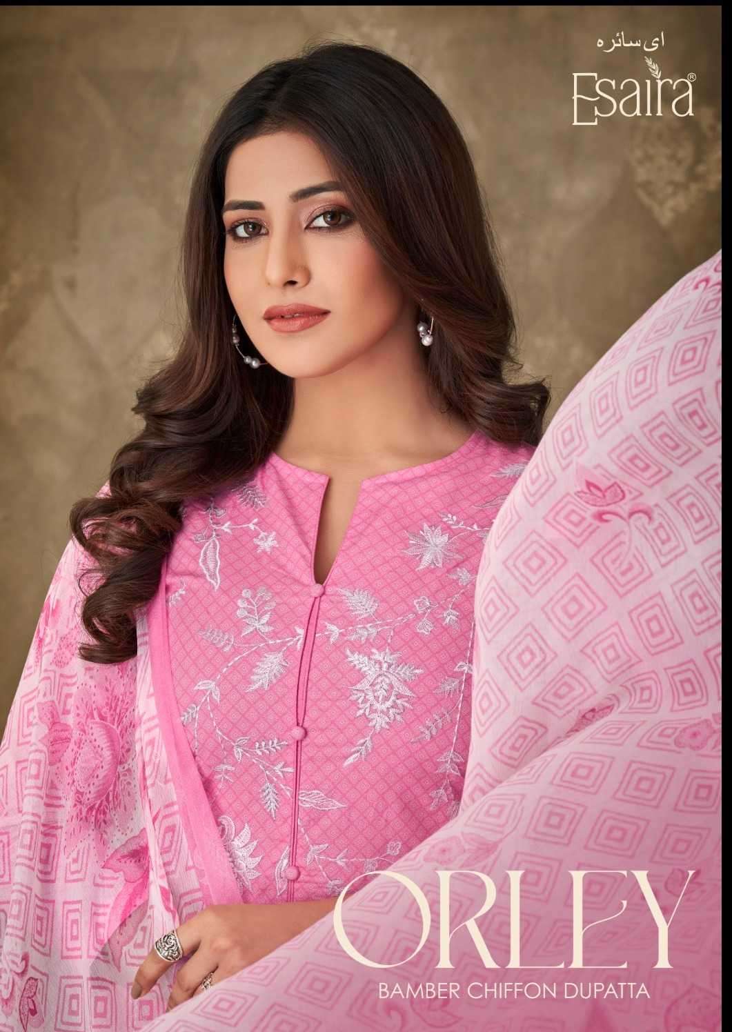 esaira orley series 101-110 cambric digital printed suit 