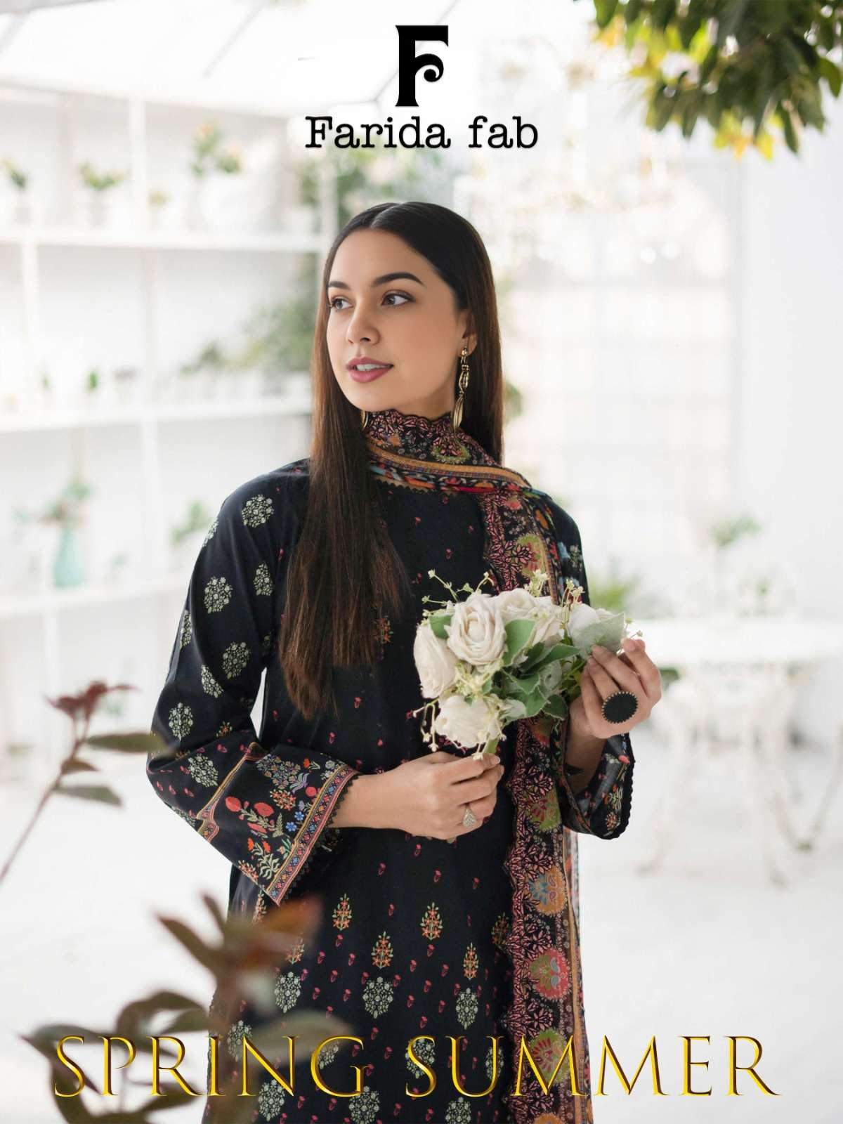Farida Fab Spring Summer series 1001-1010 Pure Cotton Printed suit