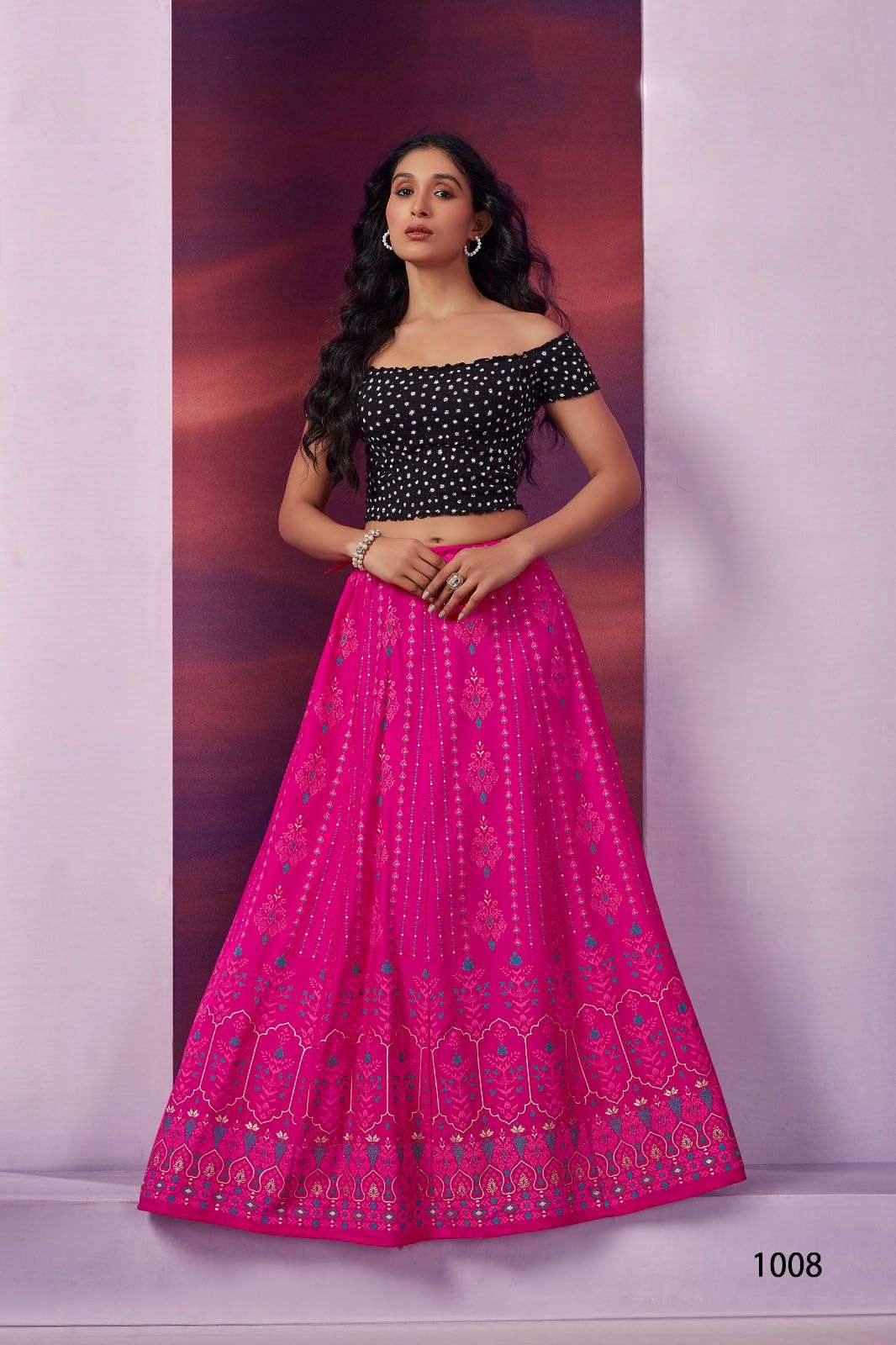 Flared Skirt Heavy Rayon Printed  Flared Skirts in Anarkali Style 