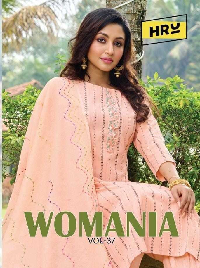 hru womanis vol 37 pure cotton readymade suit 